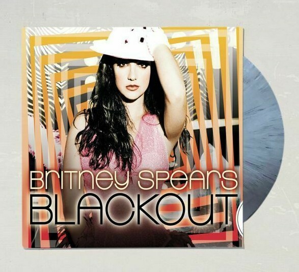 BRITNEY SPEARS BLACKOUT WHITE BLACK VINYL LP 12