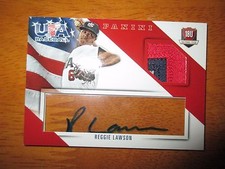 REGGIE LAWSON Padre 2015 Panini USA Baseball Acetate PATCH AUTO #11/20 Autograph