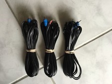 Set 3 Bose Speaker Wires Cable 20ft RCA Lifestyle Acoustimass Black