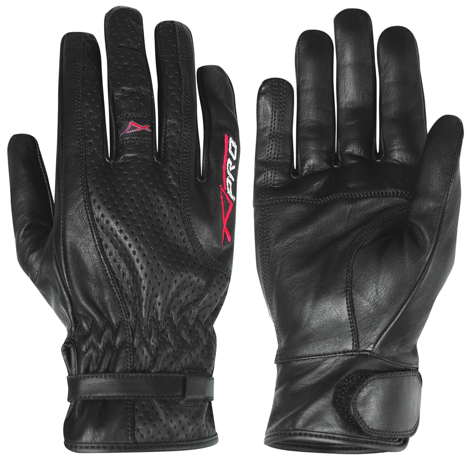 Urban Sport Motorcycle Motorbike Scooter Leather Gloves Cruiser Summer Black M