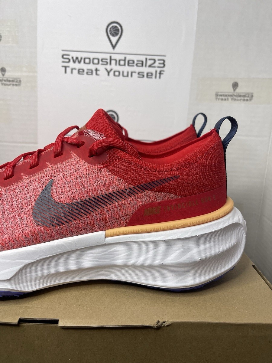Nike ZoomX Invincible Run Flyknit 3 Red Blue DR2615-600 Men's 8.5