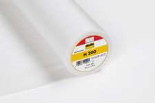1 m Vlieseline H200,  weiss, 90 cm breit, leichte Bügeleinlage für Kleinteile