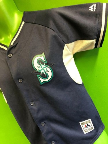 Camiseta deportiva de béisbol juvenil de los Marineros de Seattle de las Grandes Ligas mediana 10-12 - Imagen 2 de 6