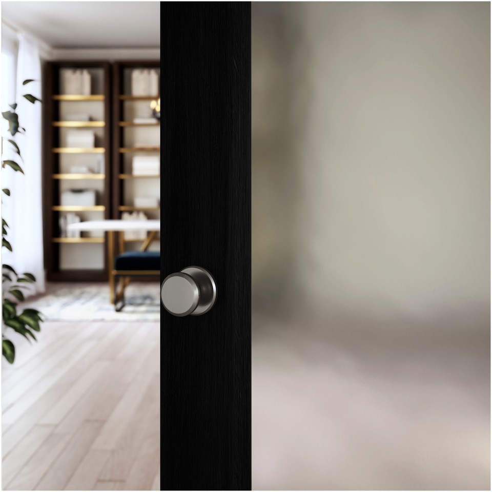 Baldwin 5023.IDM 5023 NonTurning OneSided Dummy Door Knob Black eBay