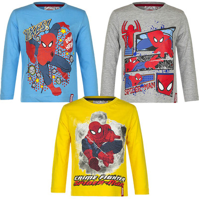 Langarmshirt Pulli Jungen Spiderman Pullover türkis gelb grau 98 104 116 128 #48