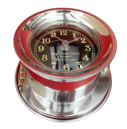 Seth Thomas WWII US Navy Mark I Boat Clock 1941, Runs Great | eBay