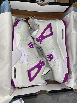 Jordan 4 Retro GS Hyper Violet FQ1314-151 Weiß Lila Unisex Sneaker Freizeit