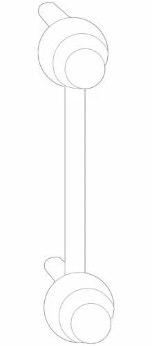 Barra estabilizadora delantera genuina GM 2004-2014 Cadillac CTS SRX V6 15231140 Foto 2 de 4