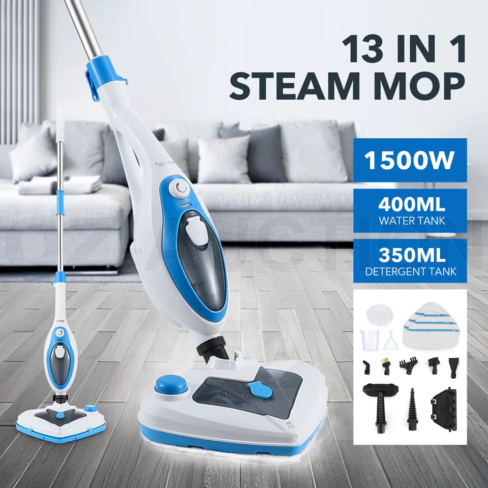 Maxkon Steam Mop Cleaner Handheld Floor Carpet Steam Cleaning Multiple Function