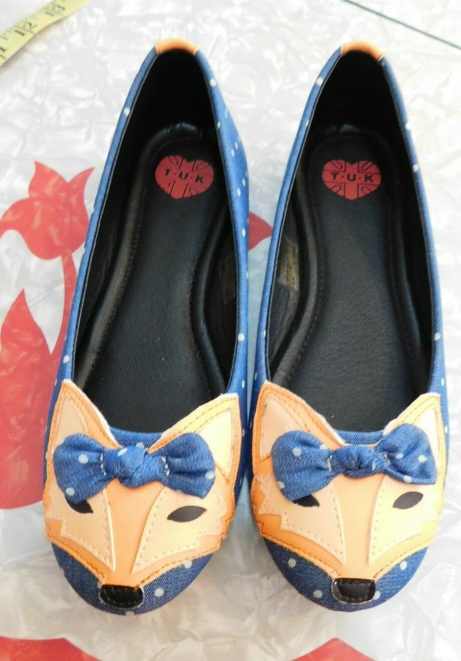 NEW W/O BOX T. U. K. FOX BALLET FLATS SHOES SIZE 6 WOMEN'S | eBay