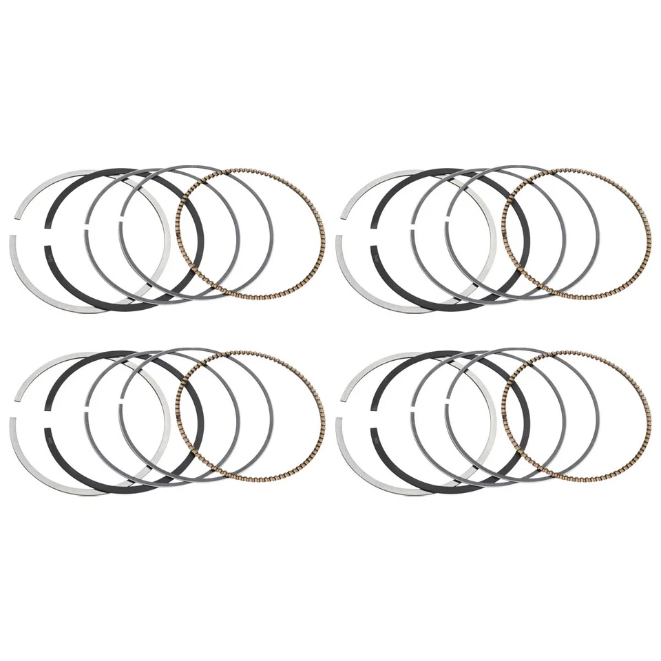 Anillo de pistón de motocicleta 4 piezas para Kawasaki Ninja ZX-6R ZX636 03-04 68*0,8*0,5 Foto 3 de 4