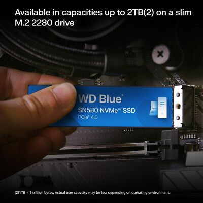 Western Digital WD Blue SN580 2TB M.2 NVMe Internal SSD