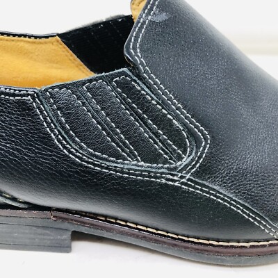 Sandro Black Leather Loafer Slip On Men display picture 1