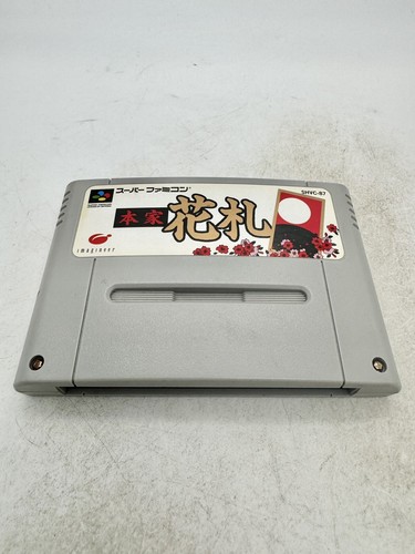 si9634 Honke Hanafuda SNES Super Famicom JPN Import US Seller Tested