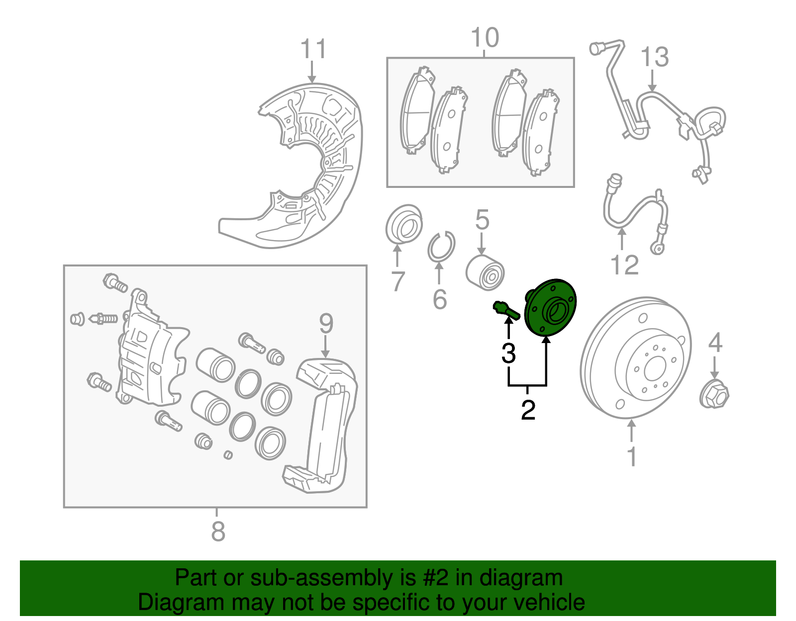 Genuine Toyota Highlander Hub Assembly 435020e010 for sale online eBay