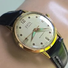 Vintage ASTIN men's manual wind watch FHF 28 17Jewels swiss made 1950s