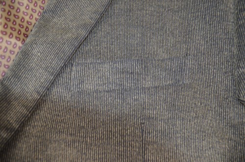 Chaps Gray 2 Button Blazer / Sports Coat Men's Size 48 Reg Elbow Patches - Picture 13 of 14