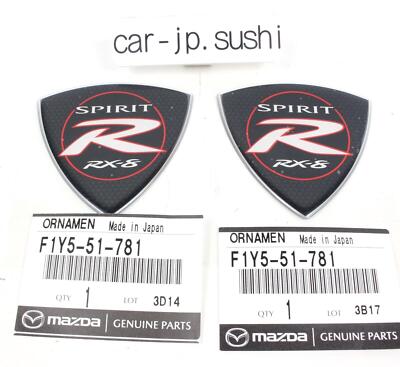 Mazda RX-8 RX8 Limited Spirit-R Emblem 2-SET Front Side Ornament