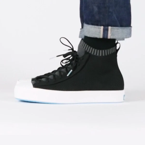 Zapatilla deportiva activa nativa para mujer tallas unisex Jefferson 2.0 de caña alta tejida sin cordones Foto 3 de 4