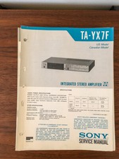 Sony TA-YX7F Amplifier Service Manual Original 
