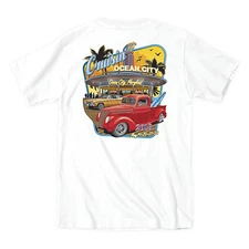 2016 Cruisin official classic car show event t-shirt white Ocean City Maryland