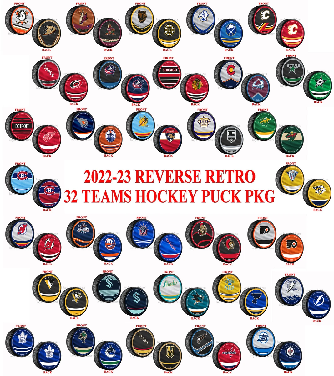 Inglasco New Jersey Devils 2022 Reverse Retro Hockey Puck