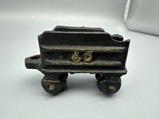 Vintage Cast Iron Train Cart - Black 40