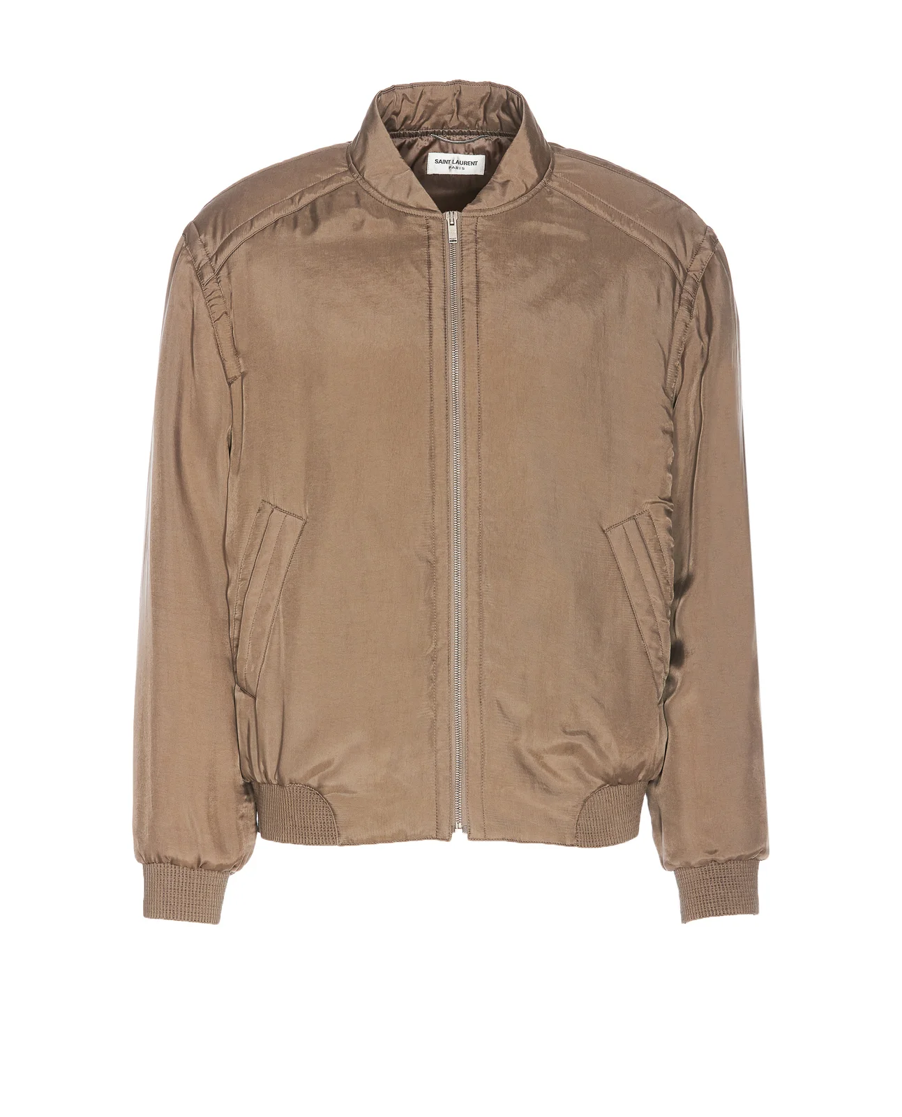 taglia L (50) Giacca bomber Saint Laurent Zp Up Teddy in raso lavato