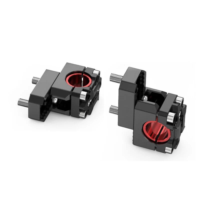 Elevadores de manillar de motocicleta 2 piezas 22 mm/28 mm Abrazadera de montaje de manillar Elevador de aluminio Foto 4 de 4