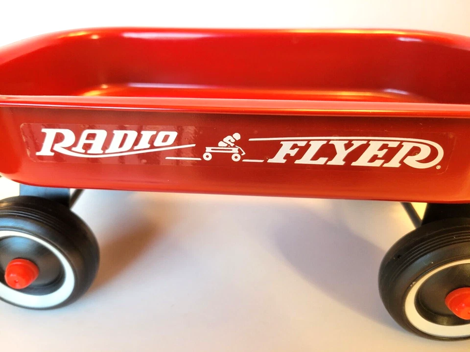 RADIO FLYER Little Red Mini Wagon Vintage 12 1/2" X 7.5" X 5.5" EUC - Image 4 of 4