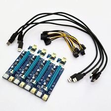 4x Stück PCIe Riser x1-x16 Extender ZEC ETH ...