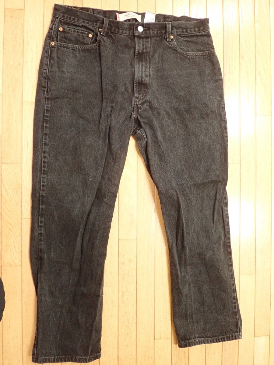 LEVI'S RELAXED FIT 550 JEANS BLACK 40X30 | eBay