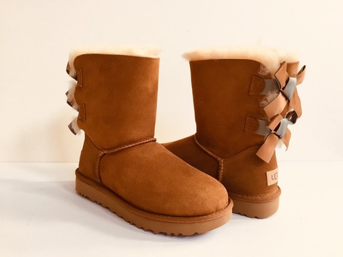 UGG BAILEY BOW II SHIMMER CHESTNUT WATER-RESISTANT BOOT US 5 / EU 36 / UK 3 - 第 2/8 張圖片