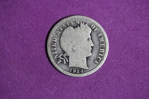 ESTATE FIND 1914 D - Barber Dime!! #K58703
