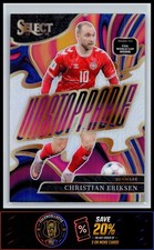 Christian Eriksen #9 2025-26 Panini Select Road to FIFA WC Unstoppable Silver