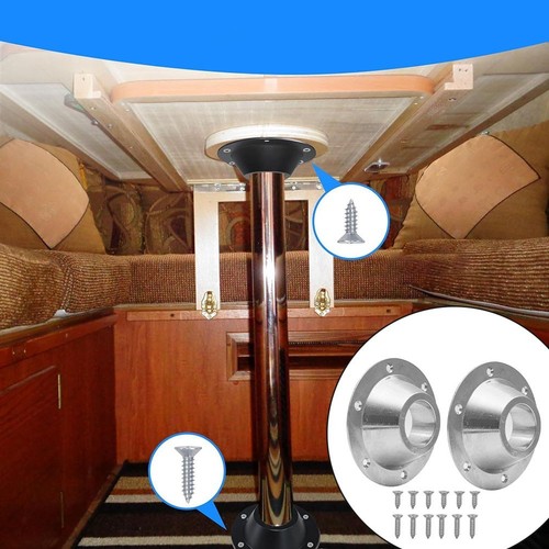 2er Set Wohnmobil Tischgestelle Aluminium verchromt für stabile und funktionale - Bild 5 von 8