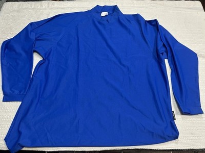 Sunsafe Men s Long Sleeve Sun Protection Rash Guard Royal Blue Size 2XL Blocks