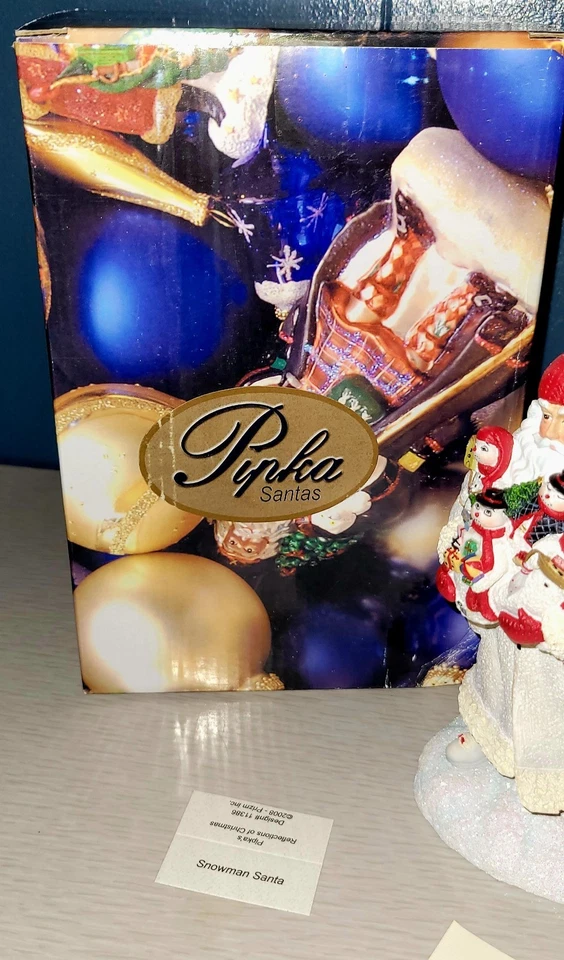 Pipka Muñeco de Nieve Santa 2008 Edición Limitada 1301/9700. Diseño #11386 Sin usar, en caja Navidad Foto 4 de 4