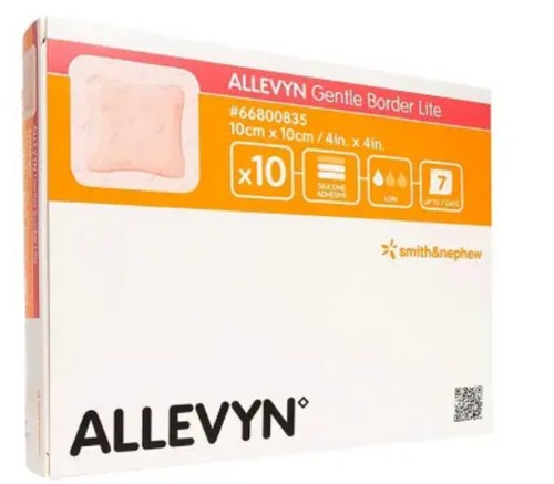 Allevyn Gentle Border Dressing 4" x 4" by SMITH & NEPHEW Ref66800270 - Picture 4 of 6