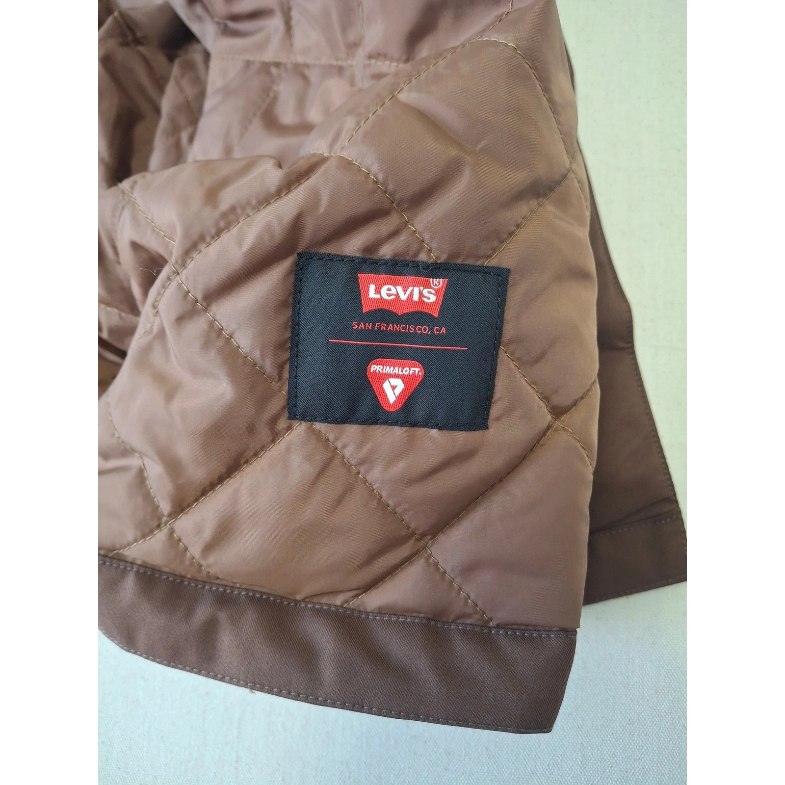 NEW Levis Strauss Harrison Parka Jacket (Wild Road Brown) XXL - product detail image 14