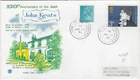 GB 1971 FDC 150TH ANNIV OF DEATH OF JOHN KEATS - TPO CANCEL