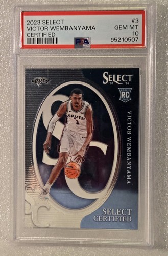 2023-24 Panini Select - Select Certified #3 Victor Wembanyama (RC) PSA 10!!