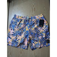 New Mens Maui and Sons Tropical   Print Swim Trunks size Medium