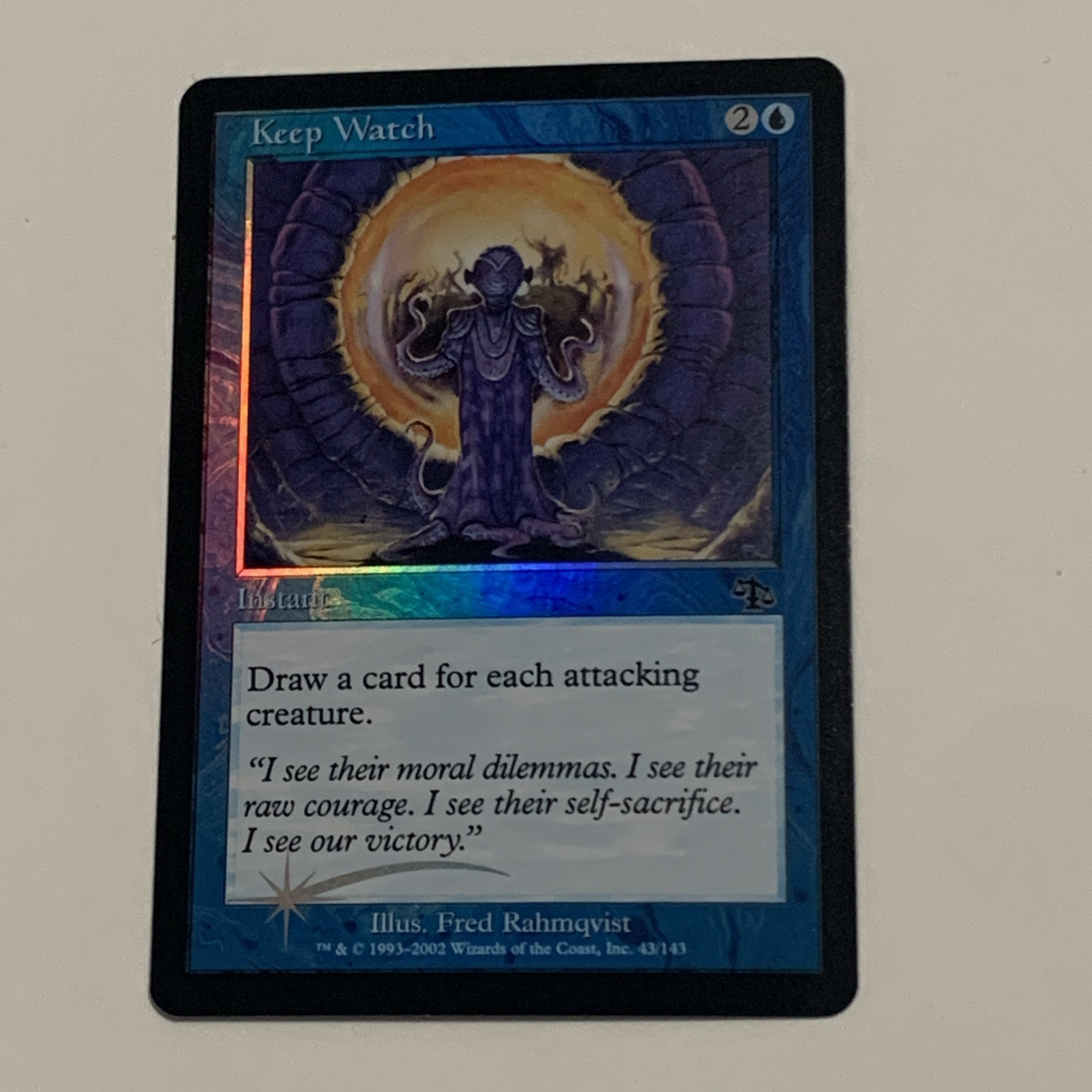 MtG Single - Judgement - Keep Watch Foil - Magic the Gathering NM