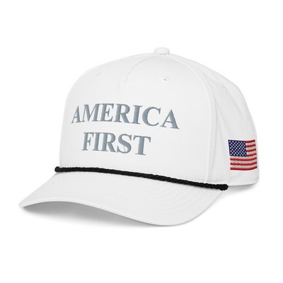 America First Richardson 258 Classic Golf Rope Hat Cap NJF Silver