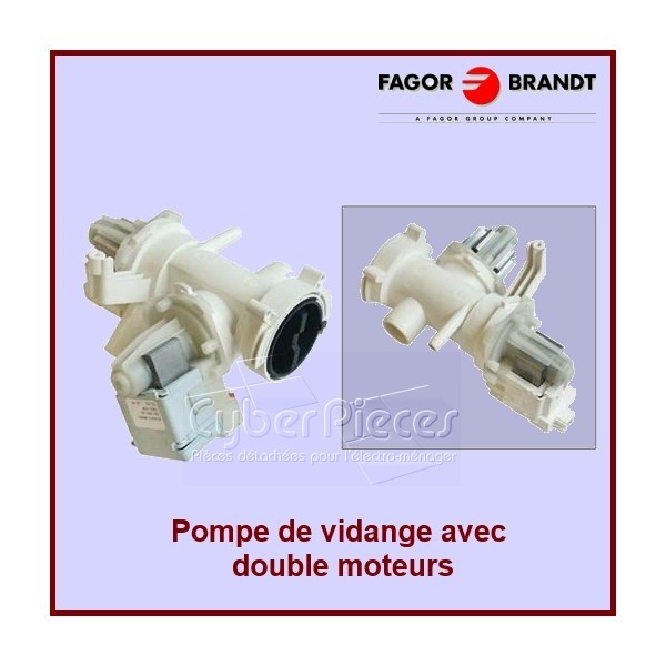 Pompe de vidange Brandt L71B016I6 silencieuse à turbine haute pression