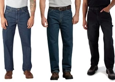 Dickies Mens Relaxed Fit Heavyweight Carpenter Jeans Denim Jeans - 1993