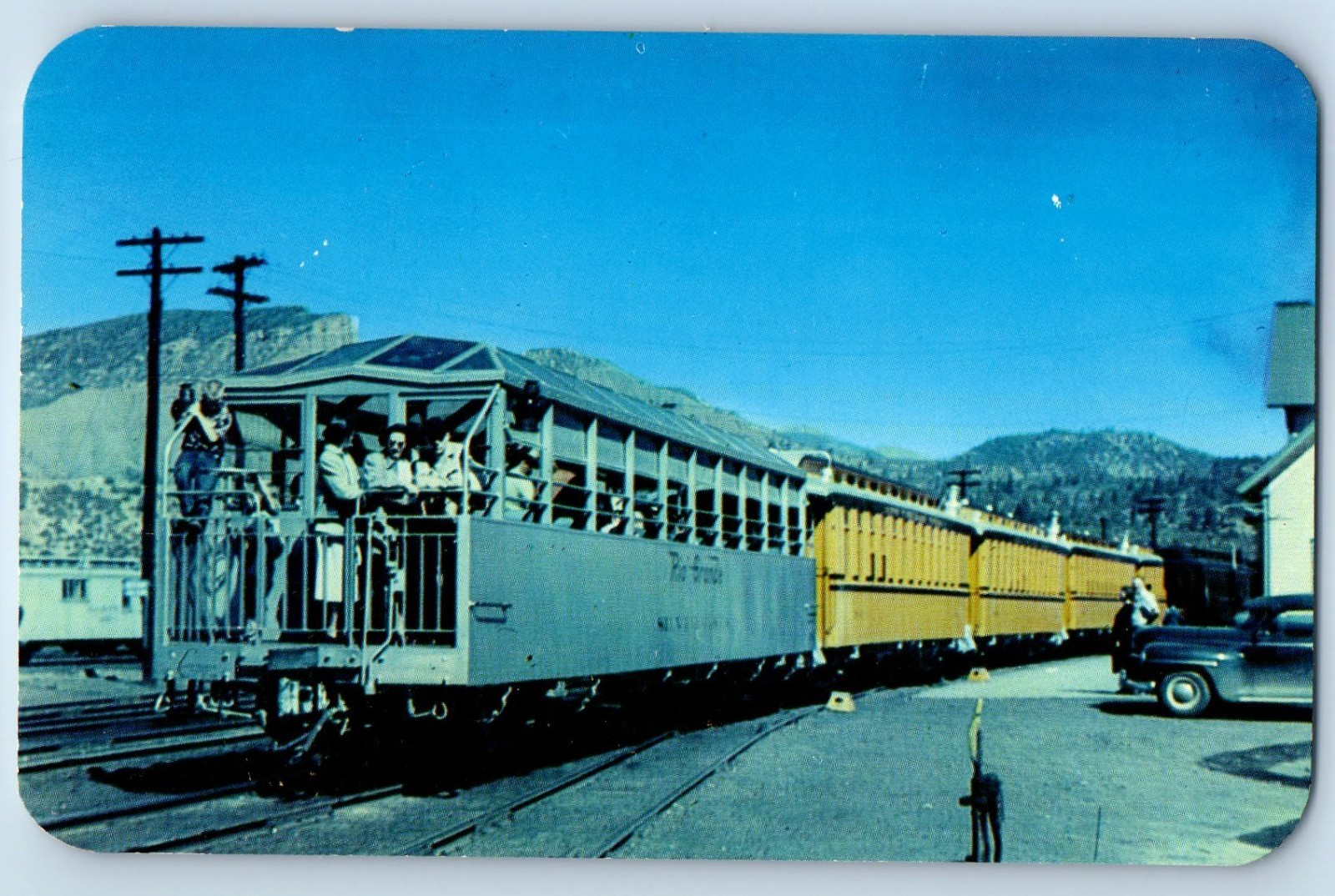 1960 Colorado Postcard Silver Vista Coach Emma Sweeney Train Southwestern Rail