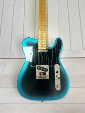 Premium TL Blue and White Electric Guitar Solid Body Silver parts US warehouse 