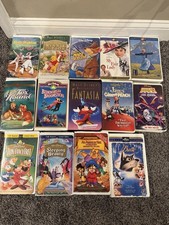 Walt Disney Black Diamond And Masterpiece Collection VHS Tapes - Lot Of 14
